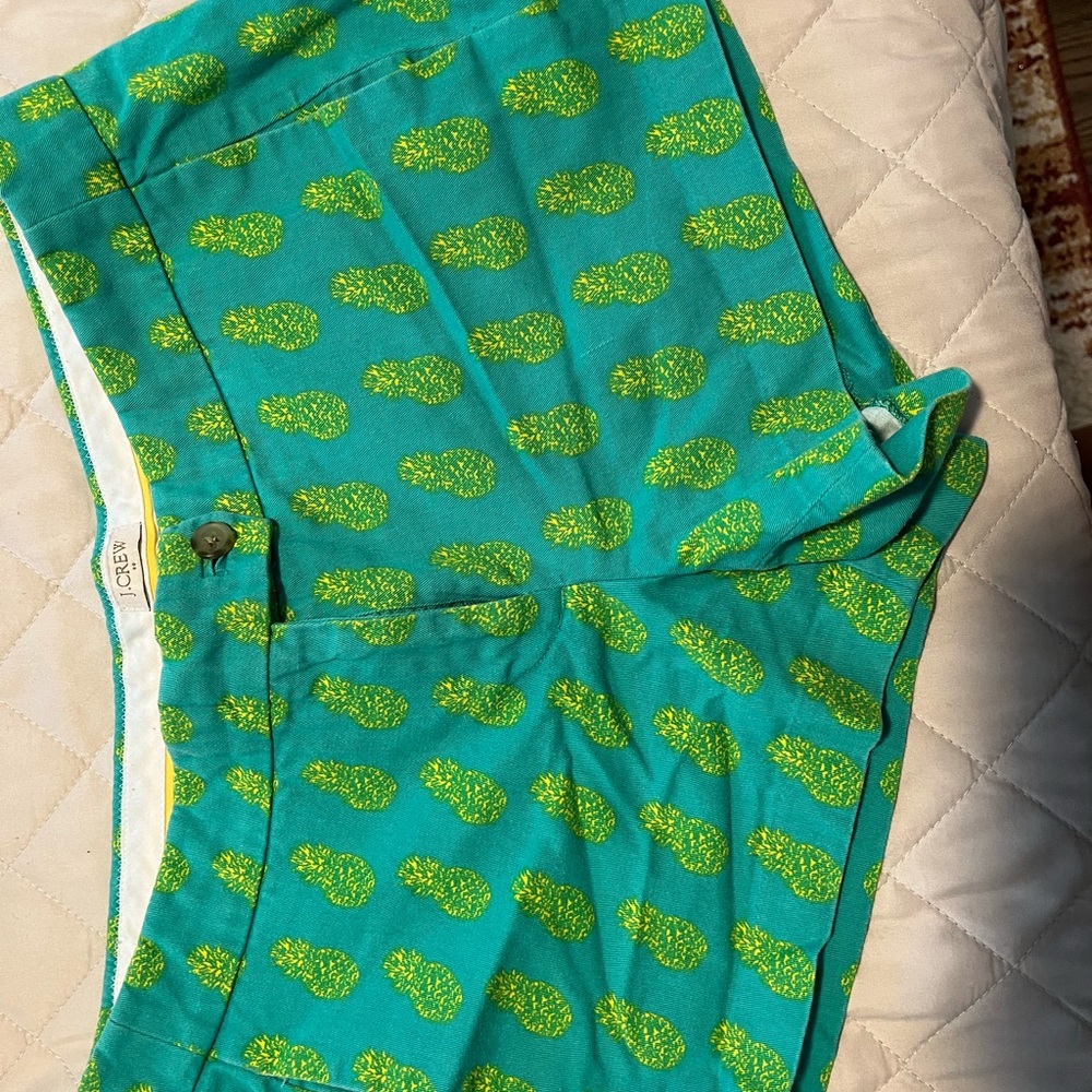J Crew pineapple shorts